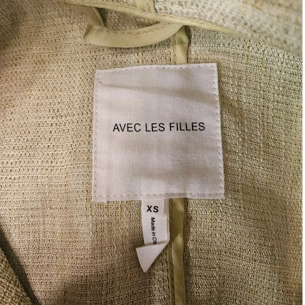 NWOT Quality Light Spring Jacket w/ bonus Scarf by Avec Les Filles Hooded XS F44
